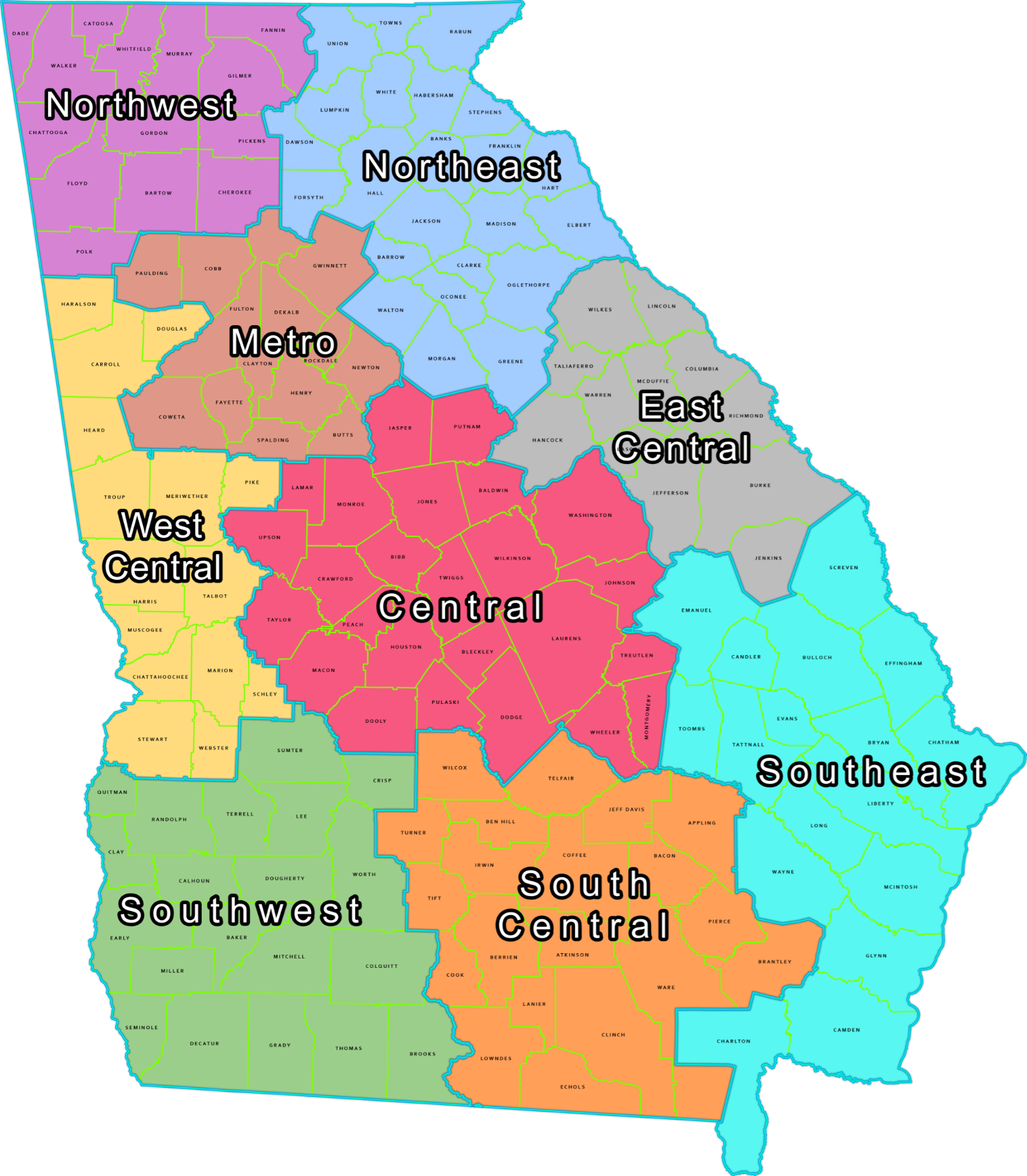 Georgia Statewide Map